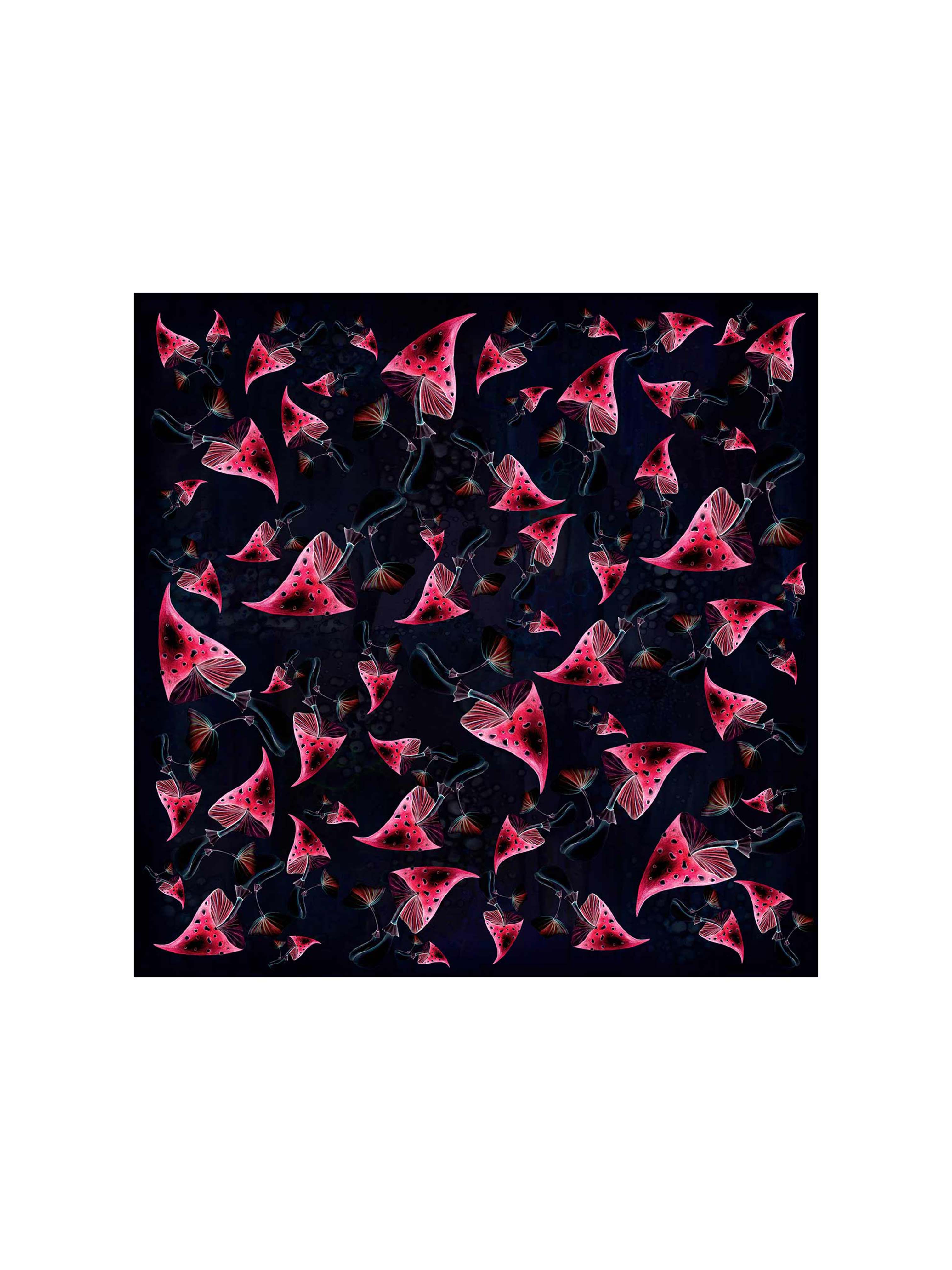 Small Silk Scarf Amanita muscaria - Image 5