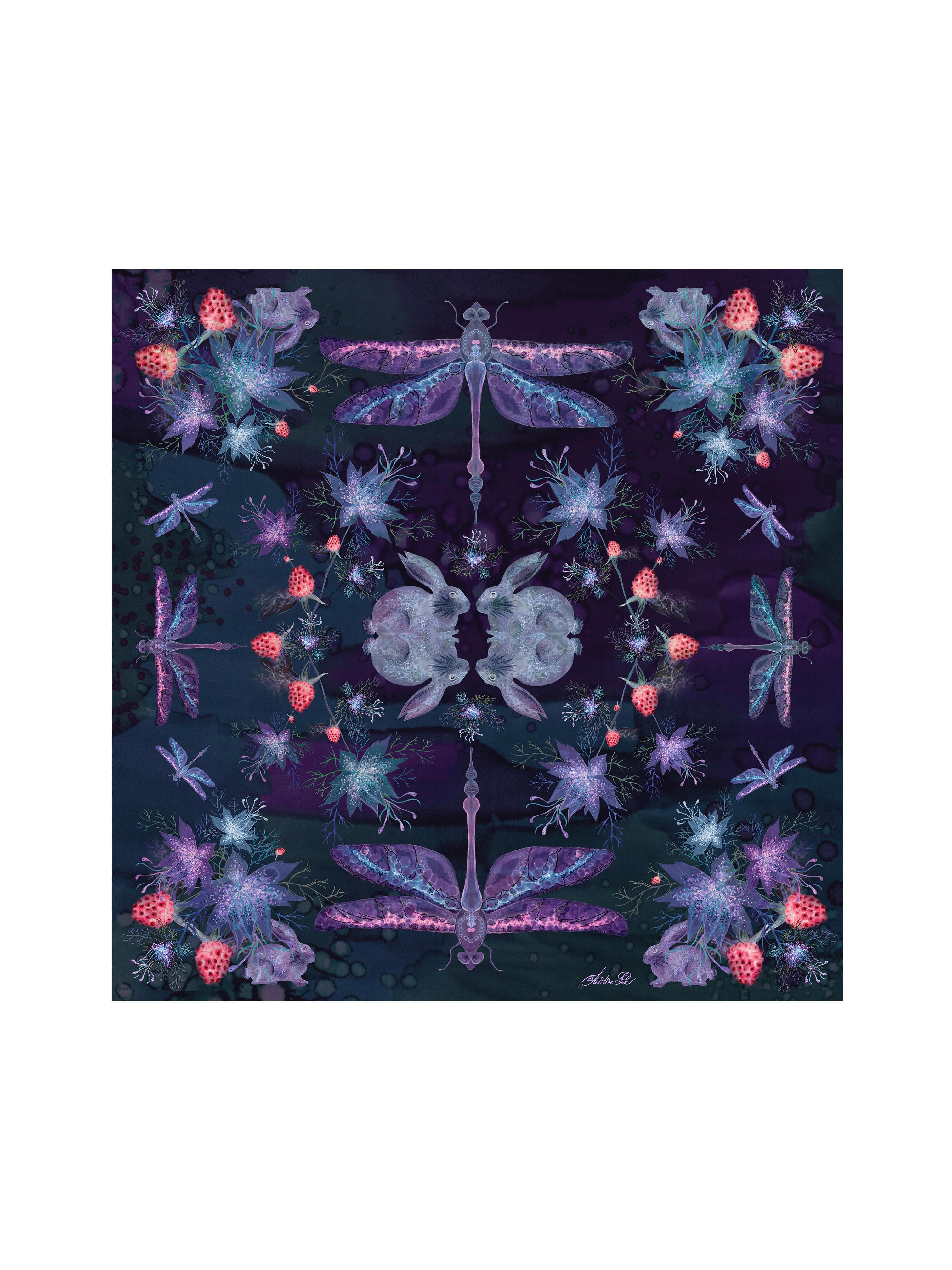 Square Modal Scarf Love in a mist - Image 6