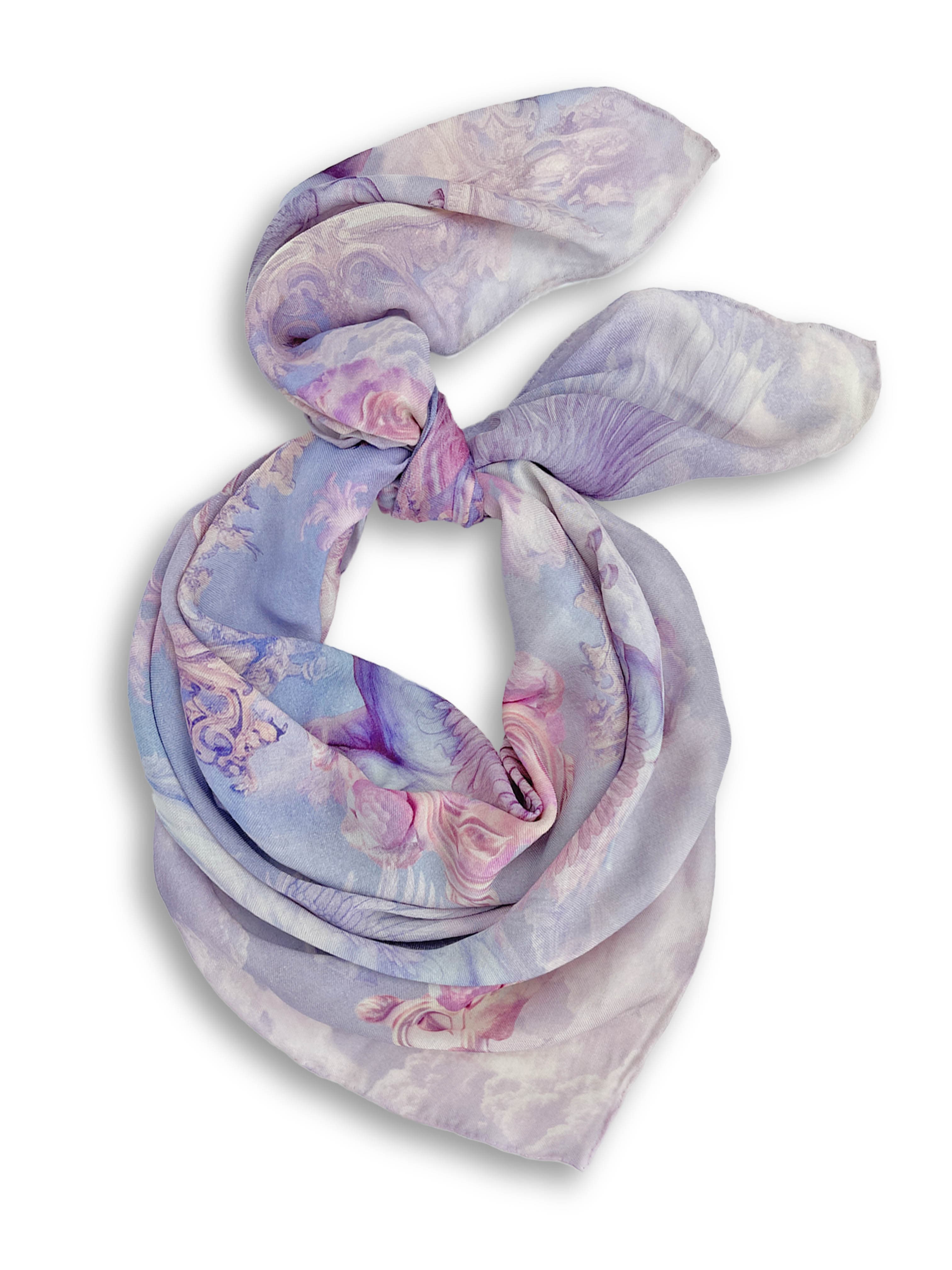 Big Square Scarf Pegas light with cashmere - Image 1