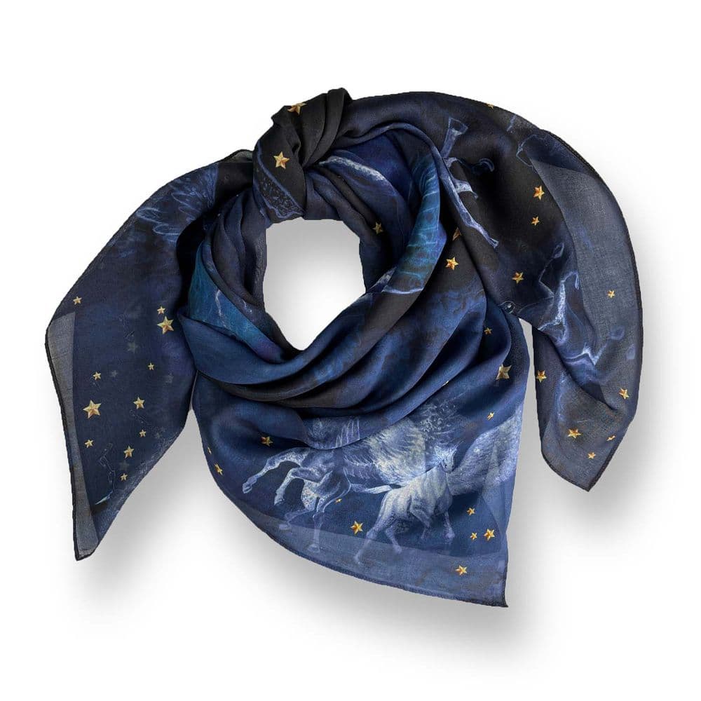 Big Square Modal Scarf Pegas dark - Image 1