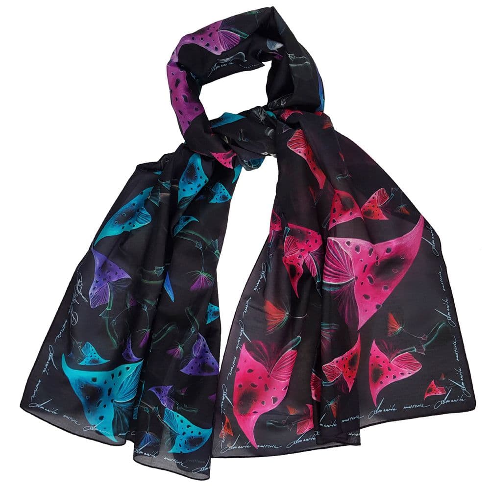Long Cotton Scarf Amanita Muscaria - Image 1