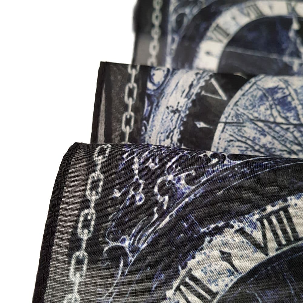 Long Cotton Scarf Clock - Image 2